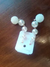 JIOFREE-Colgante de perla larga sin oreja perforada, accesorios para pendientes, joyería de moda