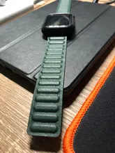 Correa de cuero para Apple watch, correa de 44mm, 40mm, 38mm, 42mm, 1:1, Original, con lazo magnético, iWatch seires 5 4 SE 6