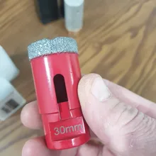 SHDIATOOL 1 pieza de brocas de perforación de diamante soldadas al vacío azulejo de porcelana M14 brocas de conexión mármol , piedra , sierra de masonryHole