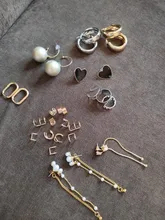 Pendiente de cartílago falso para mujeres y hombres, Clips de oreja sin Piercing, de hojas doradas, joyería, regalos al por mayor