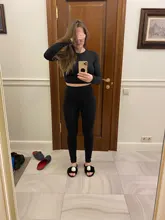 Conjuntos de dos piezas para mujer, ropa deportiva elástica de cintura alta, Top corto y Leggings a juego, otoño