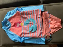 Conjunto de traje de baño de flamenco para niña, conjunto de 2 piezas de protección solar, conjunto de protección contra sarpullido, playera de manga larga para niña 2020