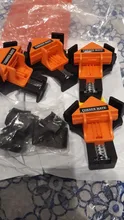 Abrazadera de ángulo recto de 90 grados, abrazadera de esquina de marco de imagen, herramienta de mano para carpintería, abrazadera de tubo de fijación, 1/4 Uds.
