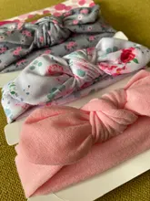 Diademas con estampado de Forwer para bebé recién nacido, turbante para niña pequeña, cinta elástica para el pelo, accesorios para el cabello para bebé, 3 unids/lote