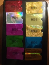 Funda de aluminio Unisex para tarjeta bancaria, protector de protección antirrobo NFC, 10 Uds.