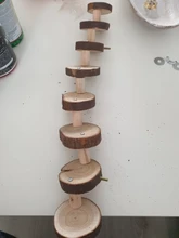 Ladder Perches-Stand Hamster Birds Parrot Wooden Stairs Climbing Molar Exercise