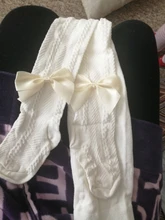 Pantis de malla con lazo para bebés, medias ajustadas de algodón para chico de 0 a 4 años, primavera y otoño