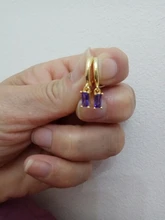 Pendientes de aro pequeños para mujer, de Plata de Ley 925, color blanco, negro, verde, morado, CZ, joyería minimalista