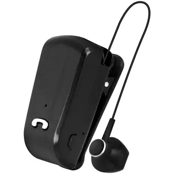 Wireless Bluetooth headset retractable wire black Back3 
Wireless Bluetooth headset retractable wire black Back3