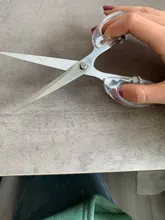 JIANWU-Tijeras de papelería con mango transparente sencilla, decoración suave para el hogar, diario, herramientas de corte, suministros de oficina, 1 ud.