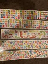 Mohamm-pegatinas coloridas de la serie de cintas para decoración, DIY, materiales creativos de cuenta manual, suministros de colegio estacionario tela, 1 Uds.