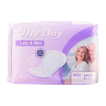 Incontinence Sanitary Pad Maxi My Day (8 uds) 
Incontinence Sanitary Pad Maxi My Day (8 uds)