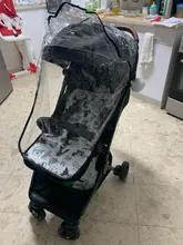 Cubierta de lluvia para cochecito de bebé, protector de viento Universal TRANSPARENTE e impermeable con cremallera