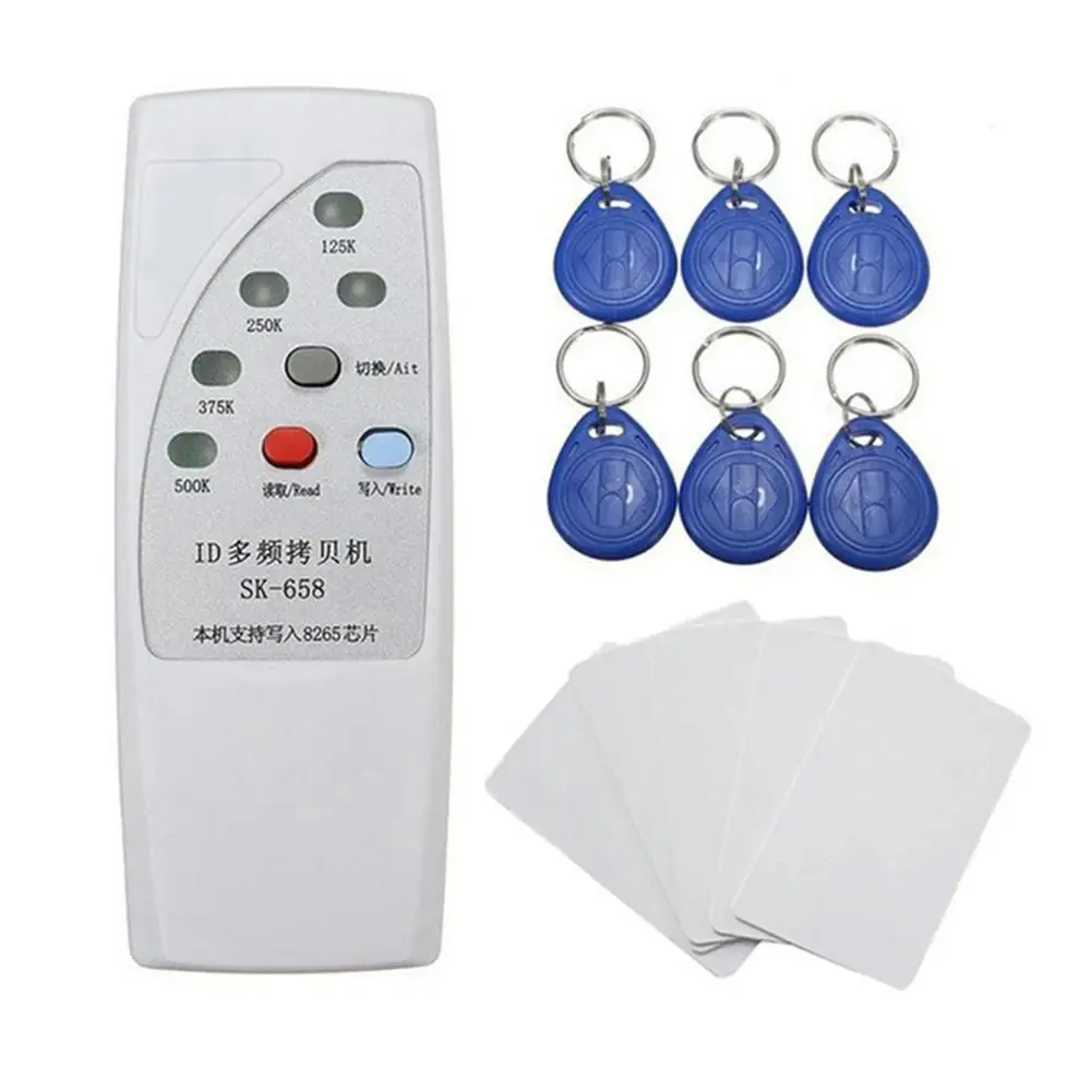 SK658 RFID Multi-frequency Duplicator 125KHZ-500khz Copier Writer RFID Card Reader For Door Access Control
SK658 RFID Multi-frequency Duplicator 125KHZ-500khz Copier Writer RFID Card Reader For Door Access Control