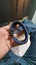 Pulsera de acero inoxidable para hombre, pulsera de supervivencia con cuerda de paracaídas para acampada al aire libre, hecha a mano, joyería trenzada