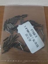 Tubo de pesca de cobre redondo negro, fundas de engarce, conector, accesorios de línea de pesca, herramienta, 100 uds.