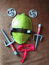 Película de Anime de dibujos animados Ninjas de juguete figura de acción de las tortugas armadura armas Leo Raph Mikey DonFigure Cosplay Shell accesorios para el regalo de los niños