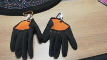 Guantes antideslizantes de látex para pesca, protectores de mano antideslizantes con cierre magnético para pescar, 1 unidad