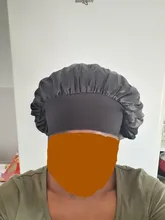 Gorro de descanso de satén para mujer, gorro de dormir liso, para el cuidado del cabello, Unisex