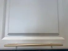 KAK-perillas de manija recta para puerta de cocina, manijas de acero inoxidable doradas de 2 ~ 20, 10mm de diámetro, para muebles