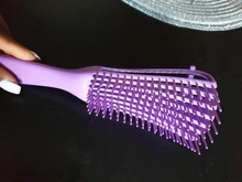 Cepillo de pelo para masaje, peine de pelo húmedo desenredante de 2a a 4c, rizado, Coily, mojado, seco, aceite, cabello grueso