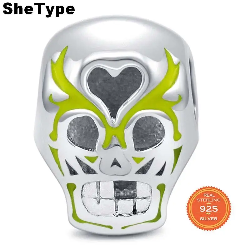 SheType 2019 New Arrival 2.5g Angry skull Beads Gift for Man Jewelry Making Charm 925 Solid Sterling Silver
SheType 2019 New Arrival 2.5g Angry skull Beads Gift for Man Jewelry Making Charm 925 Solid Sterling Silver