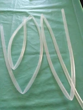 Flexibles de calidad alimentaria 1 metro transparente manguera de goma de silicona 2 3 4 5 6 7 8 10 mm diámetro tubo Flexible de silicona Dropship