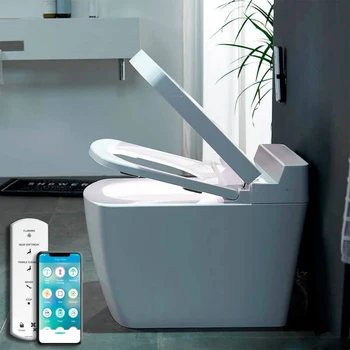 VOGO SL650 Toilet smart-output a SOIL with App, White color and gray 
VOGO SL650 Toilet smart-output a SOIL with App, White color and gray