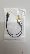 Adaptador de antena MMCX macho a SMA/RP-SMA hembra FPV, 2 uds., Cable de puente de extensión coaxial RF1.37 para Dron PandaRC RC