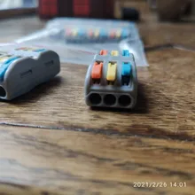 Miniconectores de Cable rápido, Conector de cableado de empalme de resorte compacto Universal, bloque de terminales Push-in, 422 SPL-2/3