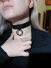 Gargantilla de cuero sintético con tachuelas para mujer, Collar de cuero sintético con cierre de llave, corazón redondo, remache de punta, fiesta de cumpleaños regalo para, 2020