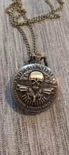 Reloj de bolsillo para hombre y mujer, collar de cuarzo con Calavera, arma militar, 2ª modificación, Desde 1791