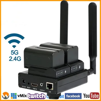 HEVC H.265 H.264 HDMI to IP Video Encoder Live Streaming Broadcast Encoder for HDMI to RTMP RTMPS SRT RTSP YouTube Facebook Live
