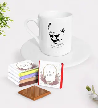 Personalized Ataturk Themed Turkish coffee Cup and Chocolate Gift Seti-25
Personalized Ataturk Themed Turkish coffee Cup and Chocolate Gift Seti-25