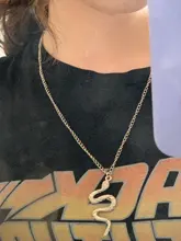 Nuevo Animal serpiente pendientes collar de serpiente COLLAR COLGANTE de las mujeres estilo minimalista de aleación de mujer moda joyería de cumpleaños regalo fiesta