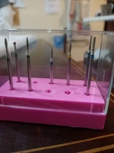 Portabrocas de Lima electrónica para uñas, 10/7 ranuras, caja de almacenamiento clara para limas eléctricas rotativas, accesorio herramienta de exhibición de uñas