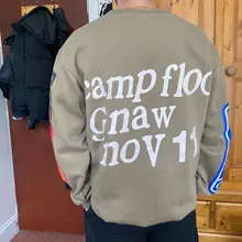 Sudadera con capucha de Kanye West para hombre y mujer, ropa con diseño de logotipo de Lucky me I see Ghost, chándal de algodón de serie Tour para Otoño e Invierno