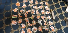 40 unids/lote divertido pequeño zorro DIY decorativo papel de etiqueta engomada del teléfono del ordenador portátil del coche álbum diario mochila niños pegatinas