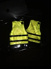 Llavero reflectante amarillo de PVC suave, accesorios de seguridad para el tráfico, visibilidad, para bolsa