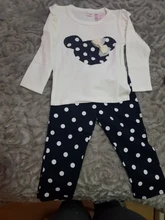 Ropa de algodón de manga larga de conejo para niños y niñas, trajes informales de Minnie para bebés, venta al por menor, novedad de 2021, envío gratis