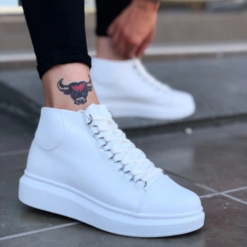 BA0032 BOA Laced Snekaers White High Bottom Half Ankle Boot
BA0032 BOA Laced Snekaers White High Bottom Half Ankle Boot