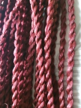 Trenzas de ganchillo para mujer, cabello sintético de color negro, ombré, marrón, senegalés, 30 hebras