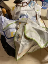 Baberos impermeables para bebés y niños, Bandana sin mangas, Baberos adorables para bebé, de algodón suave babero, ropa de Eva para eructar comidas