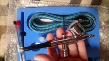 Mini aerógrafo de doble acción para pintar uñas, pistola de pintura para maquillaje, conjunto de tatuaje facial, herramienta de bricolaje, 0,2mm/0,3mm/0,5mm