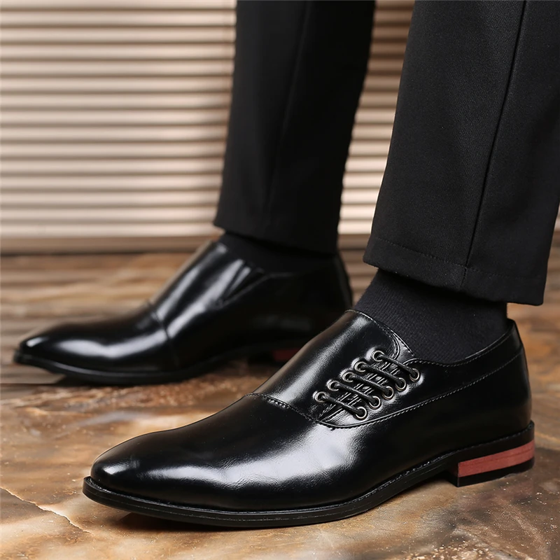 

Formal Men Square Toe Leather Shoes Dress Shoes Men Designer Party Shoes for Men 2024 Sapato Masculino Zapatos De Hombre обувь