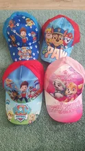 Nueva Pata de patrulla de personaje de dibujos animados figura gorra de béisbol sol gorra de red niños juguetes deportivos para el aire libre los niños fiesta de cumpleaños regalos