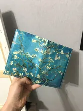 Funda de pasaporte de cielo estrellado para hombre y mujer, Cartera de viaje de cuero Pu, soporte de pasaporte de paisaje, funda de alta calidad para pasaporte