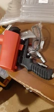 Pistola de chorro de arena de gravedad portátil, herramienta pequeña neumática, ajustable, para pulverización, 90psi