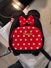 Mochila de Mickey de Disney para niños y niñas, morral infantil de Minnie, mochilas de guardería, mochilas de colegio de niño