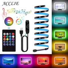 LED Strip Lights 5050 USB Flexible Lamp Tape Sound Sensor RGB Ribbon 1M-10M DC5V TV BackLight Remote TV Background LED luz led
LED Strip Lights 5050 USB Flexible Lamp Tape Sound Sensor RGB Ribbon 1M-10M DC5V TV BackLight Remote TV Background LED luz led